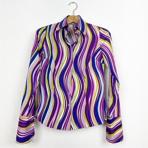 Hawes & Curtis London Tops - HAWES & CURTIS LONDON‎ Women’s Semi-Fitted Dress Shirt Medium-Large French Cuff